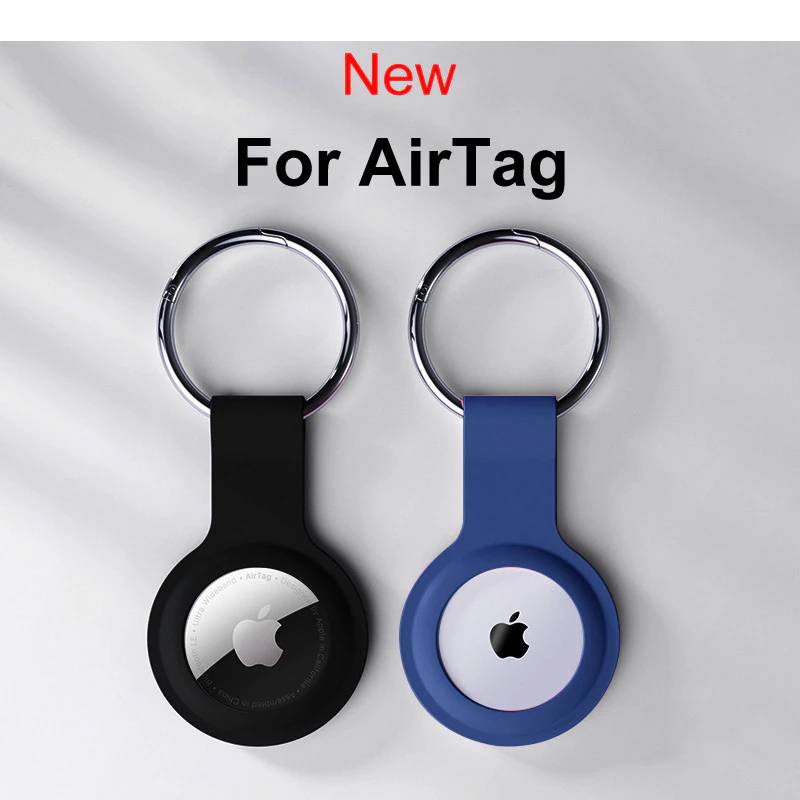 For Apple Airtag Liquid Silicone Protective Case For Apple Locator Tracker Anti-lost Device Keychain Protective Sleeve Case Hot