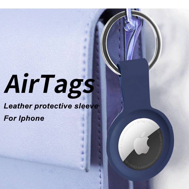 For Apple Airtag Liquid Silicone Protective Case For Apple Locator Tracker Anti-lost Device Keychain Protective Sleeve Case Hot